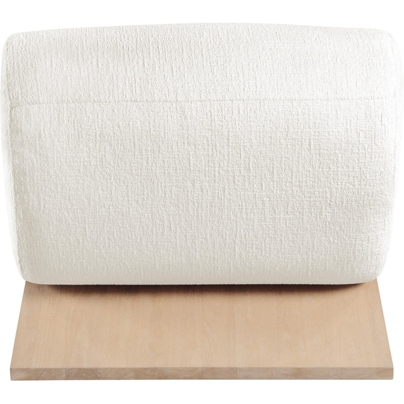 Meridian Akira Cream Fabric Accent Chair IMAGE 5