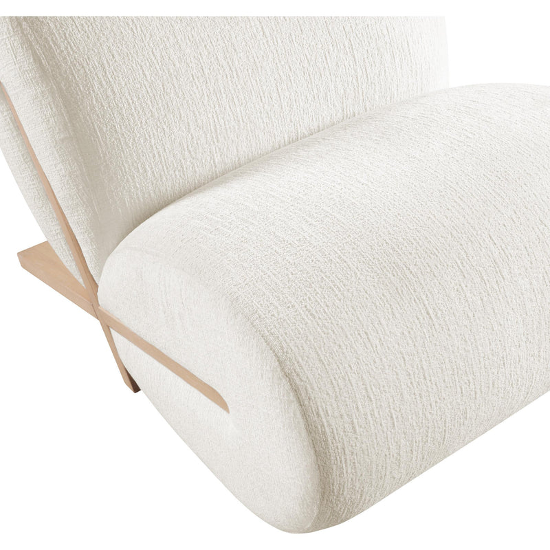 Meridian Akira Cream Fabric Accent Chair IMAGE 7
