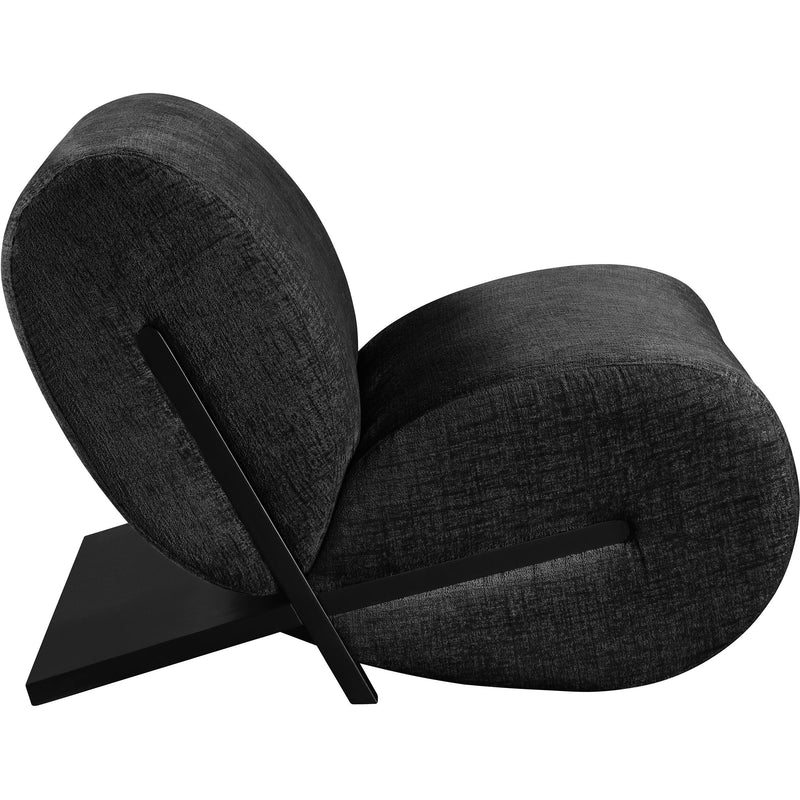 Meridian Akira Black Fabric Accent Chair IMAGE 4