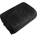 Meridian Akira Black Fabric Ottoman IMAGE 5