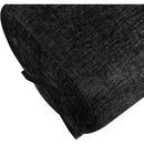 Meridian Akira Black Fabric Ottoman IMAGE 6