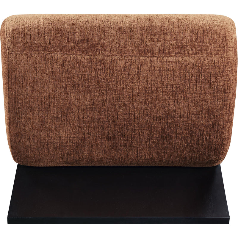 Meridian Akira Cognac Fabric Accent Chair IMAGE 5