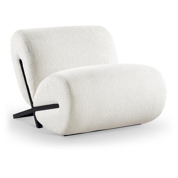 Meridian Akira Cream Fabric Accent Chair IMAGE 1