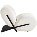 Meridian Akira Cream Fabric Accent Chair IMAGE 4