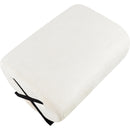Meridian Akira Cream Fabric Ottoman IMAGE 5