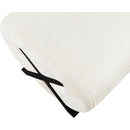 Meridian Akira Cream Fabric Ottoman IMAGE 6