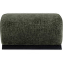 Meridian Akira Green Fabric Ottoman IMAGE 3