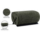 Meridian Akira Green Fabric Ottoman IMAGE 8