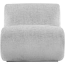 Meridian Akira Grey Fabric Accent Chair IMAGE 3