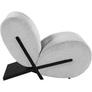 Meridian Akira Grey Fabric Accent Chair IMAGE 4