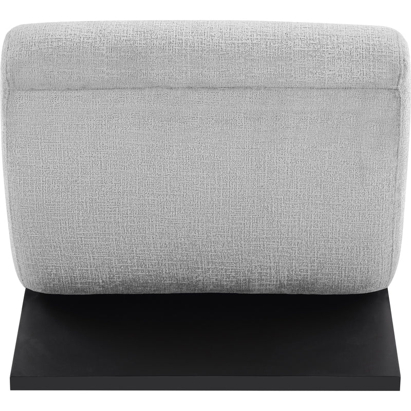 Meridian Akira Grey Fabric Accent Chair IMAGE 5