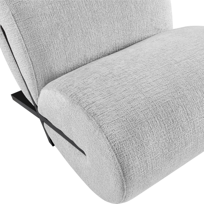 Meridian Akira Grey Fabric Accent Chair IMAGE 7