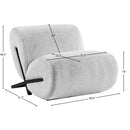 Meridian Akira Grey Fabric Accent Chair IMAGE 8