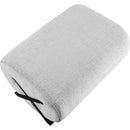 Meridian Akira Grey Fabric Ottoman IMAGE 5
