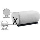 Meridian Akira Grey Fabric Ottoman IMAGE 8