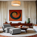 Meridian Akira Grey Fabric Ottoman IMAGE 9