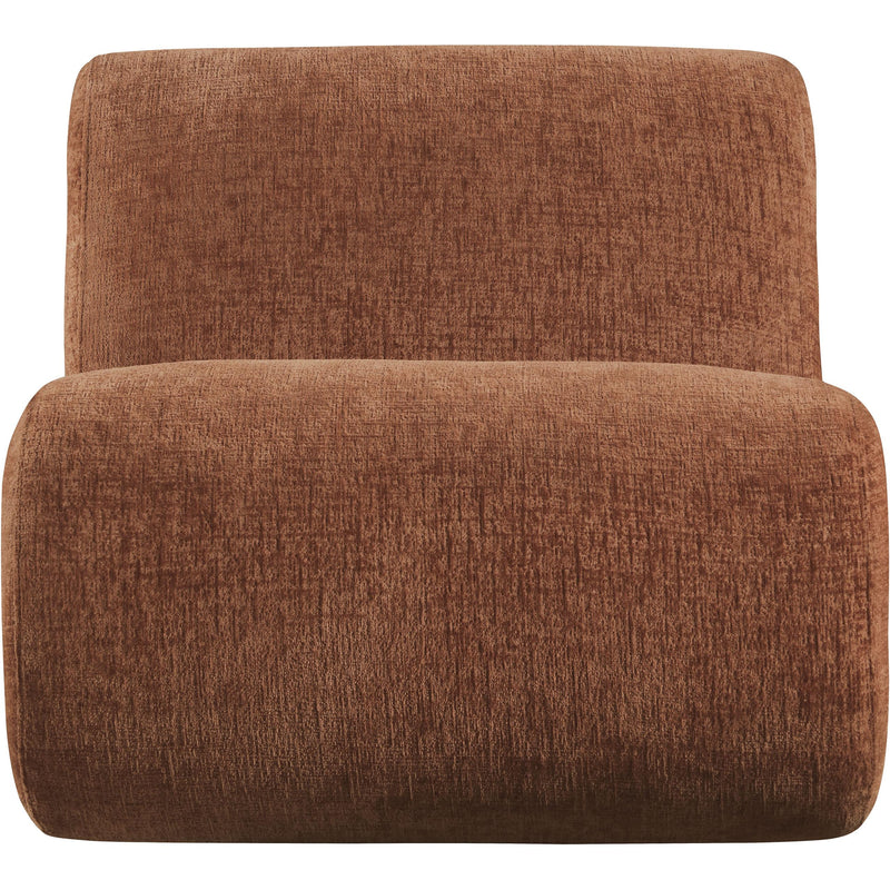 Meridian Akira Cognac Fabric Accent Chair IMAGE 3