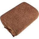 Meridian Akira Cognac Fabric Ottoman IMAGE 5