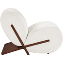 Meridian Akira Cream Fabric Accent Chair IMAGE 4