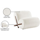 Meridian Akira Cream Fabric Accent Chair IMAGE 9