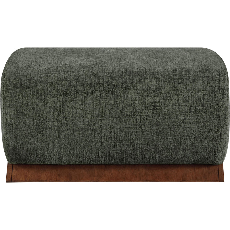 Meridian Akira Green Fabric Ottoman IMAGE 3