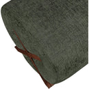 Meridian Akira Green Fabric Ottoman IMAGE 6