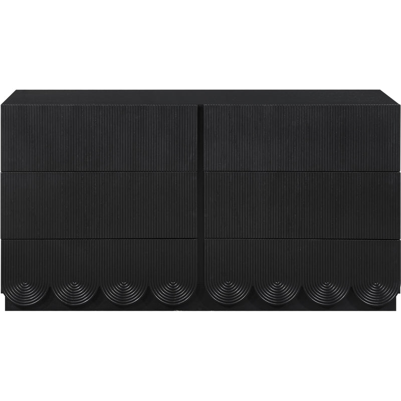 Meridian Scallop Black Dresser IMAGE 3
