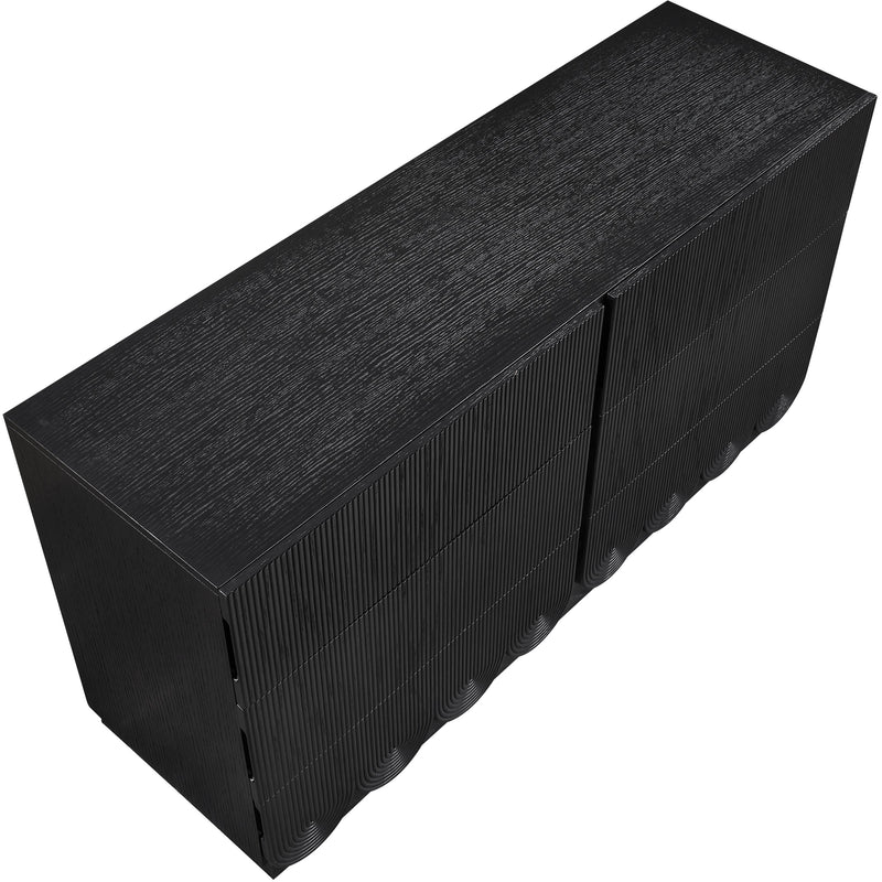Meridian Scallop Black Dresser IMAGE 7