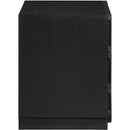 Meridian Scallop Black Night Stand IMAGE 4