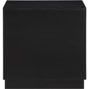 Meridian Scallop Black Night Stand IMAGE 5