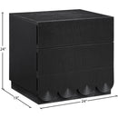 Meridian Scallop Black Night Stand IMAGE 8