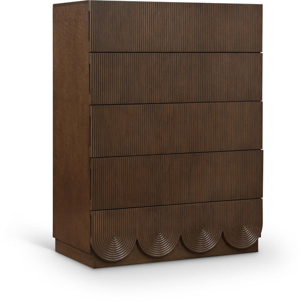 Meridian Scallop Brown Chest IMAGE 1