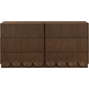 Meridian Scallop Brown Dresser IMAGE 3