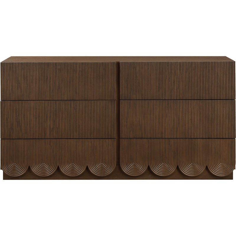 Meridian Scallop Brown Dresser IMAGE 3
