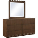 Meridian Scallop Brown Mirror IMAGE 5