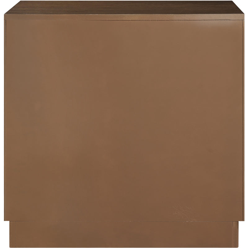 Meridian Scallop Brown Night Stand IMAGE 5