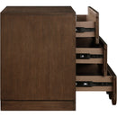 Meridian Scallop Brown Night Stand IMAGE 6