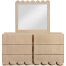 Meridian Scallop Natural Mirror IMAGE 4