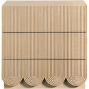 Meridian Scallop Natural Night Stand IMAGE 3