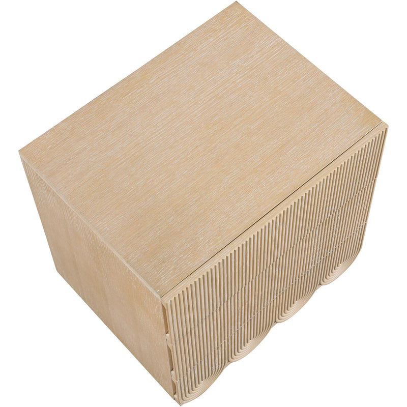 Meridian Scallop Natural Night Stand IMAGE 7