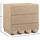 Meridian Scallop Natural Night Stand IMAGE 8