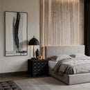 Meridian Compass Black Night Stand IMAGE 2