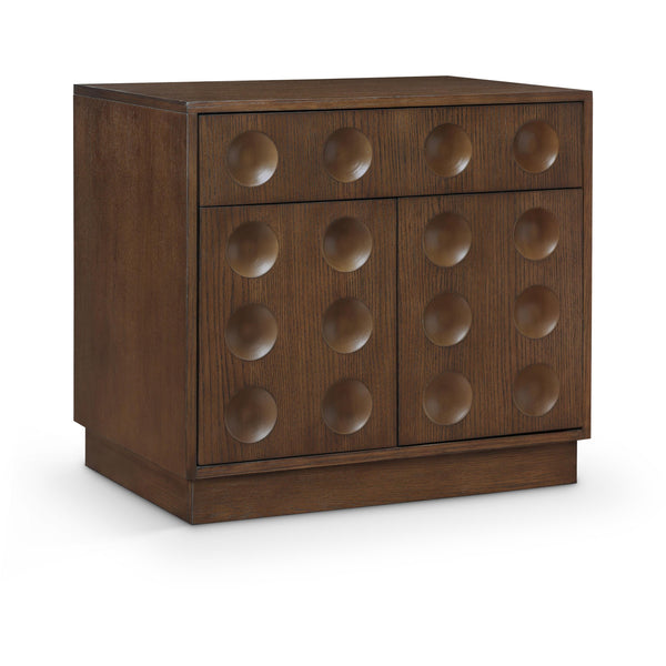 Meridian Compass Brown Night Stand IMAGE 1