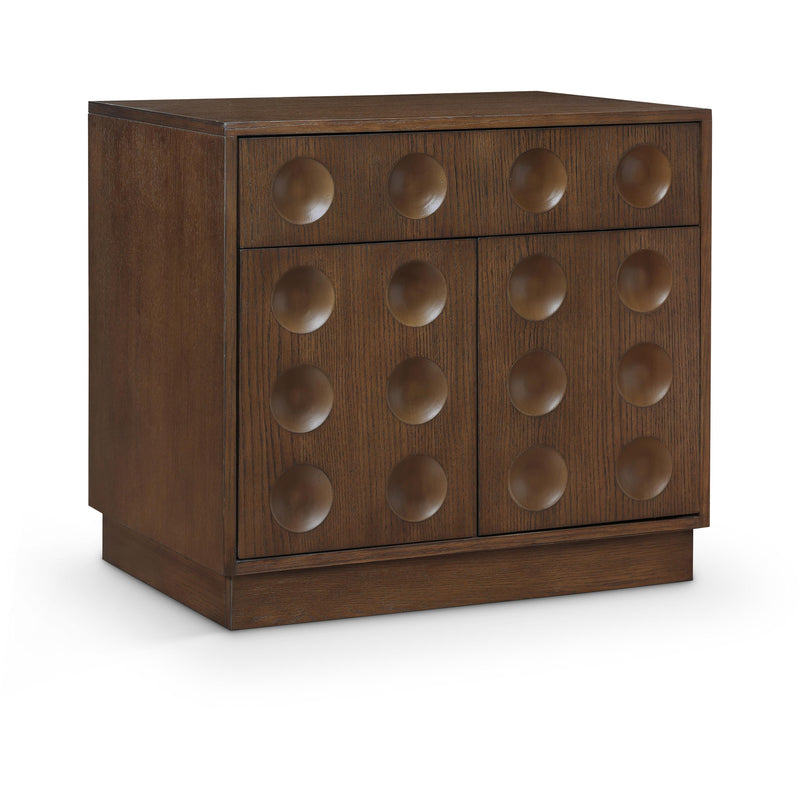 Meridian Compass Brown Night Stand IMAGE 1