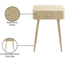 Meridian Rylan Beige Iron Night Stand IMAGE 10