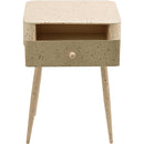 Meridian Rylan Beige Iron Night Stand IMAGE 3