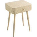 Meridian Rylan Beige Iron Night Stand IMAGE 4