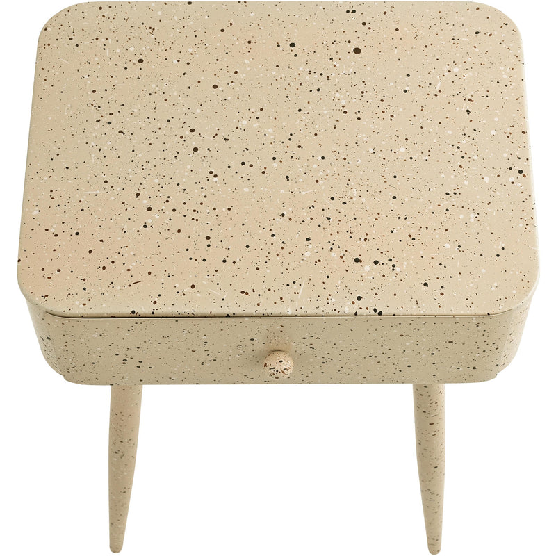 Meridian Rylan Beige Iron Night Stand IMAGE 7