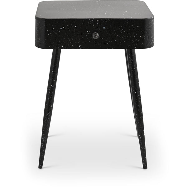 Meridian Rylan Black Iron Night Stand IMAGE 1