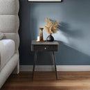 Meridian Rylan Black Iron Night Stand IMAGE 2
